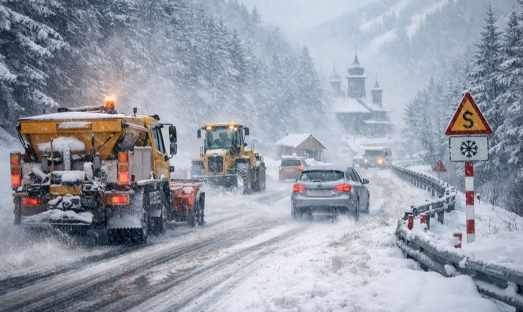 Avertizare meteo – ninsori, polei și viscol în Maramureș până pe 5 ianuarie