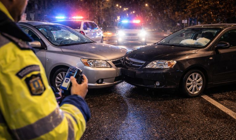 Tampon frontal după „doar un pahar”. Șofer băut, implicat într-un accident în Baia Mare