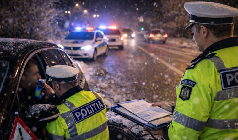Amenzi de Bobotează și Sfântul Ioan. Peste 120 de sancțiuni și zeci de șoferi opriți din drum