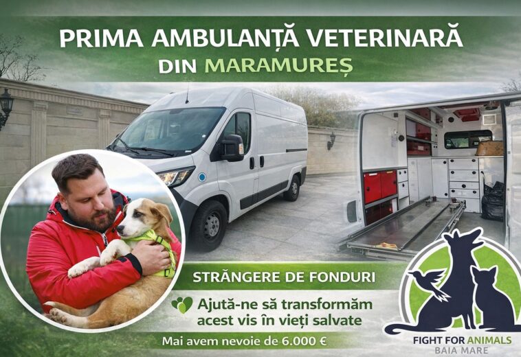 Strângere de fonduri pentru prima Ambulanță veterinară din Maramureș