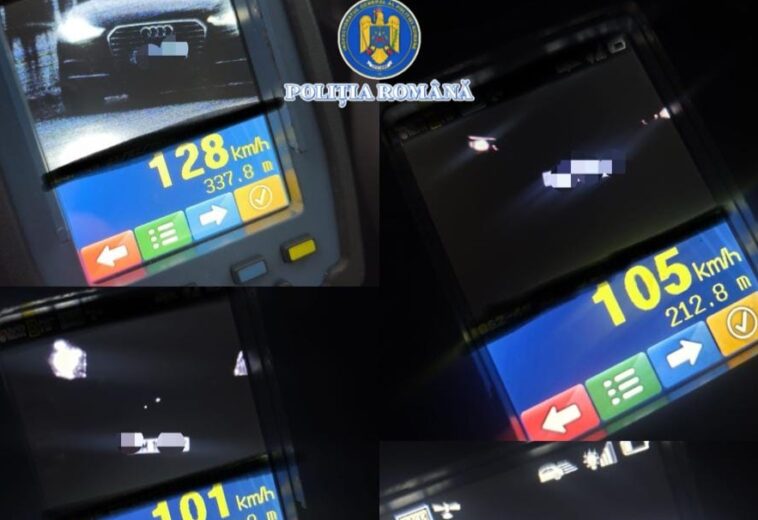714 amenzi pentru viteză într-o săptămână. 84 de permise reținute pe șoselele din Maramureș