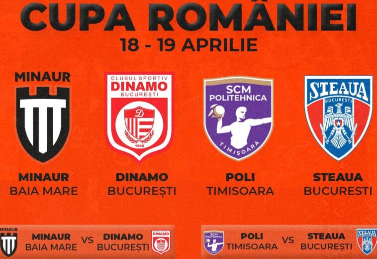 Din nou Dinamo – Minaur întâlnește campioana în semifinalele Cupei României