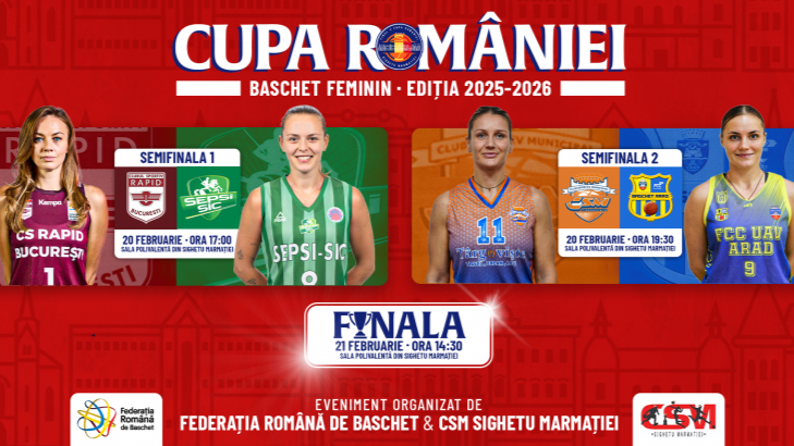 Sighetul devine capitala baschetului feminin. Câștigătoarea Cupei României se decide în Maramureș
