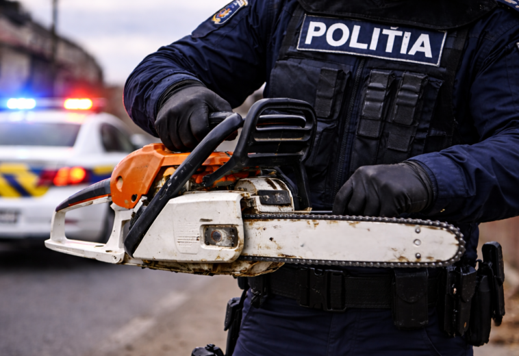 Hoțul de drujbă, prins la o zi după furt. Prejudiciu de 2.000 de lei recuperat