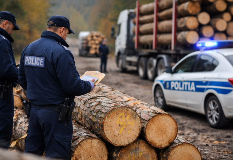 Peste 1.000 de metri cubi de lemn confiscați în 2025 în Maramureș