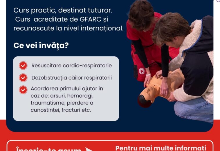 Curs de prim ajutor organizat de Crucea Roșie Maramureș