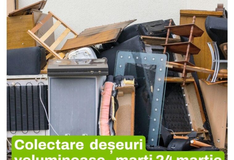 Campanie gratuită de ridicare a deșeurilor voluminoase