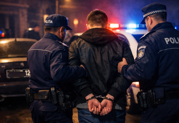 Fără permis, cu numere false și mașină neînmatriculată. Cine e autorul reținut de polițiști