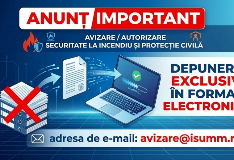 Documentele pentru avizele ISU nu se mai depun la ghișeu. Ce trebuie trimis acum doar online
