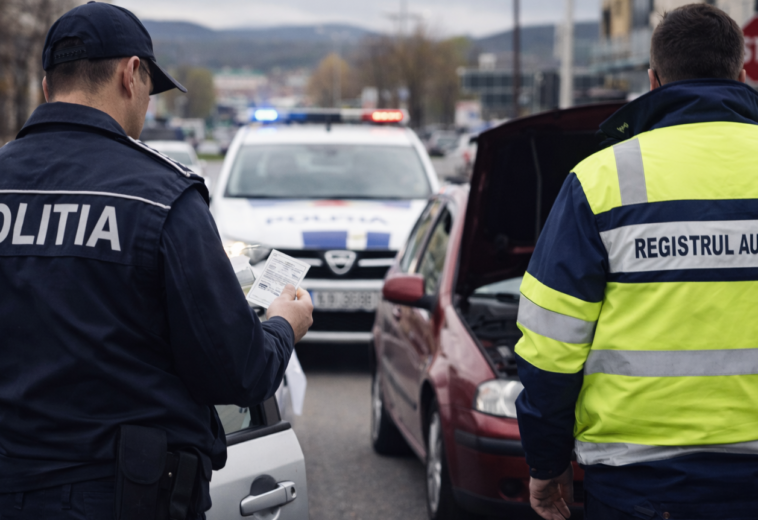 Mașini scoase din trafic la Baia Sprie. 10 certificate de înmatriculare reținute după controale ale poliției și RAR