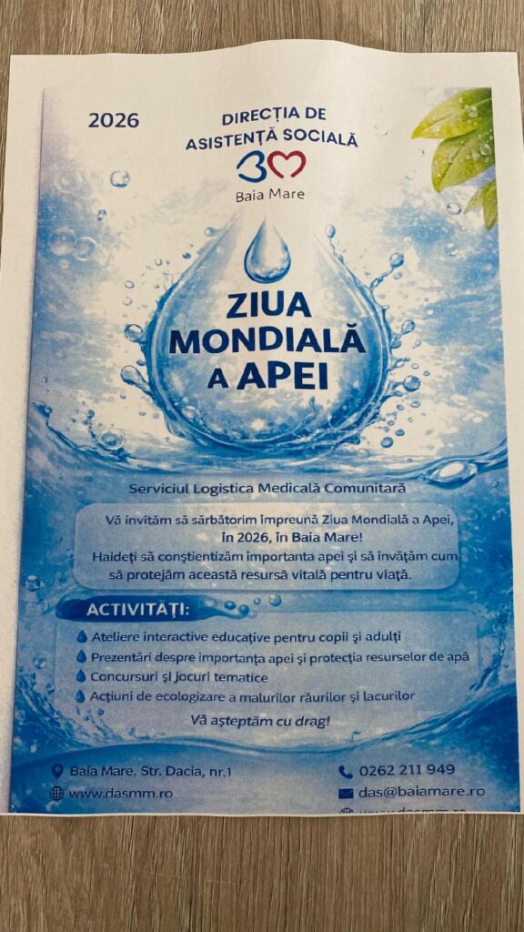 Pliante DAS - Ziua Mondială a Apei