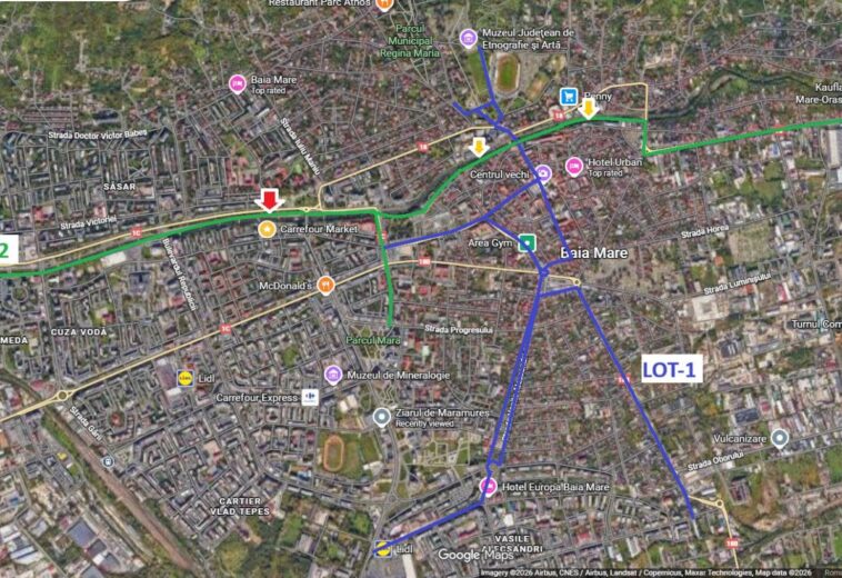 Pista de biciclete de pe malul Săsarului scapă de două blocaje. Ce tronsoane din Baia Mare pot fi duse acum până la capăt