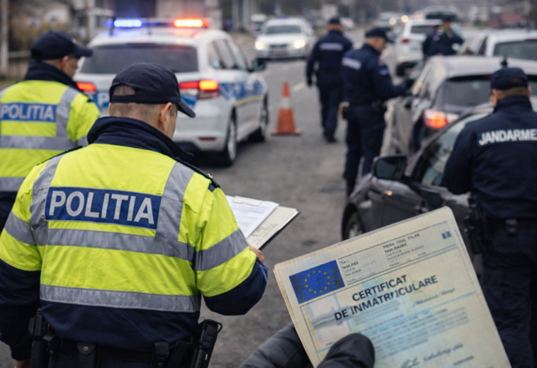 Razie a poliției în Șomcuta Mare și Satulung. 60 de mașini verificate și peste 30 de amenzi în doar două ore