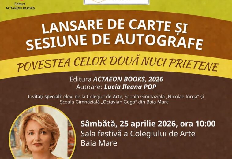 „Povestea celor două nuci prietene”, lansare de carte la Colegiul de Arte