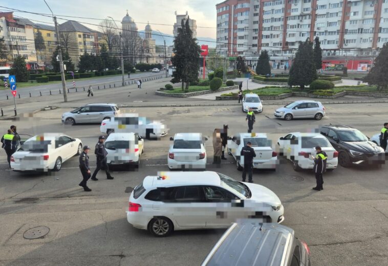 Controale în zona gării din Baia Mare. Polițiștii au verificat zeci de persoane și mașini
