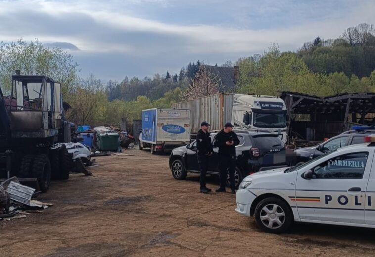 Controale la fier vechi, în Vișeu de Sus. Autorizație anulată după ce s-au găsit deșeuri fără acte