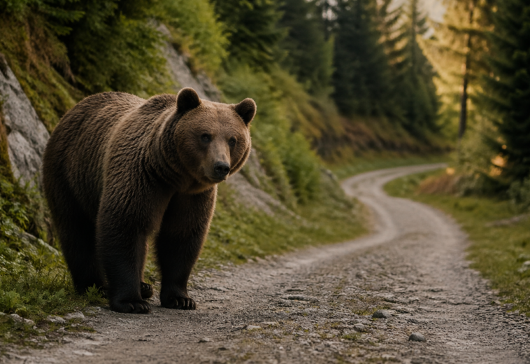 Alertă – Urs semnalat într-o zonă frecventată de turiști din Vișeu de Jos