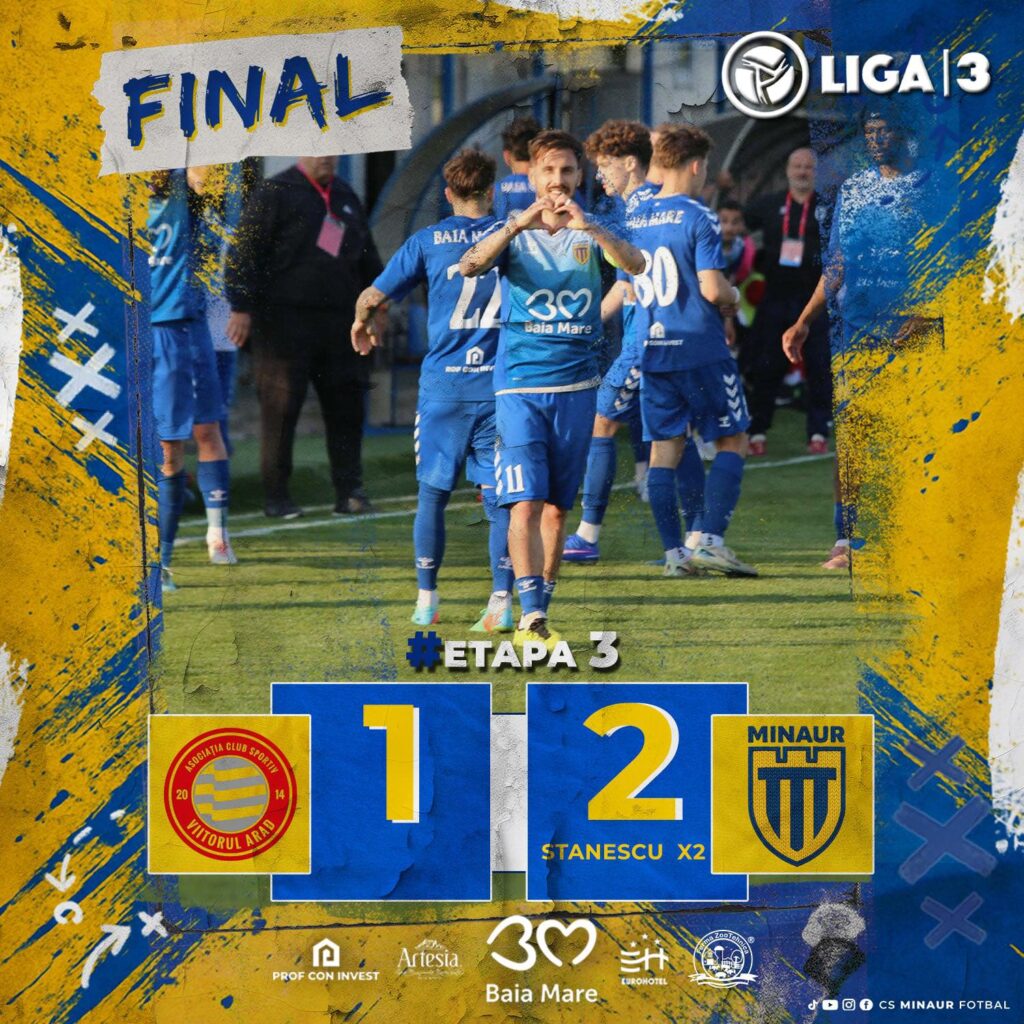 Viitorul Arad - Minaur Baia Mare 1-2 (0-1)