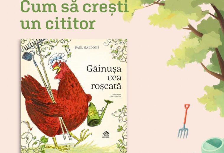 O găinușă roșcată vine la întâlnirea cu copiii în cadrul unui nou atelier de lecură