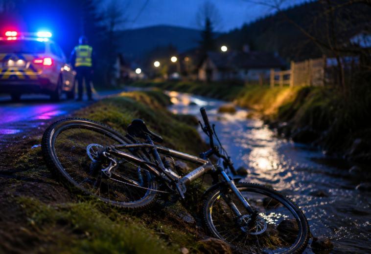 Un biciclist din Vișeu de Jos s-a ales cu dosar penal după ce a căzut beat într-un pârâu