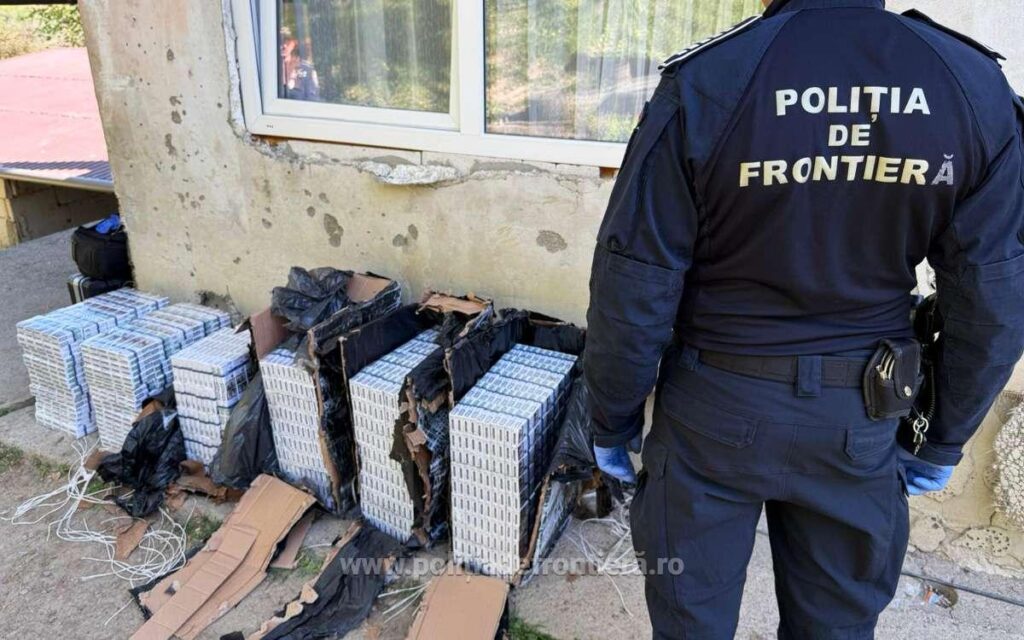 Captură de țigări de contrabandă pe Valea Vișeului
