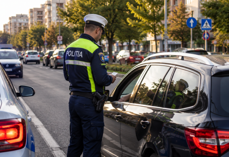 A ambalat motorul pe bulevardul Independenței. Polițiștii i-au suspendat permisul