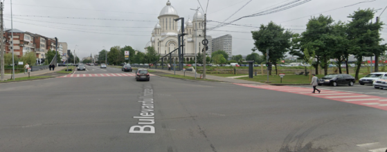 Lucrări la interescția Independenței cu Republicii