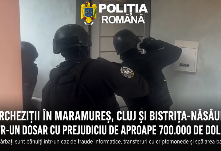 Percheziții în Maramureș, Cluj și Bistrița-Năsăud într-un dosar cu prejudiciu de aproape 700.000 de dolari