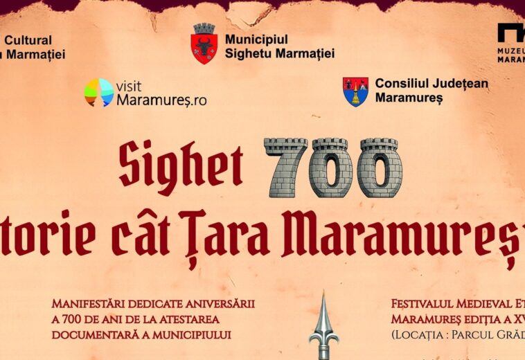 Sighetu Marmației marchează 700 de ani de atestare documentară. Parade medievale, concerte și evenimente în aer liber. Programul evenimentelor