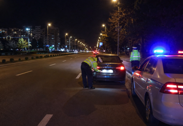 Șofer din Borșa, prins cu 130 km/h pe Bulevardul Unirii. Mașina avea numere false