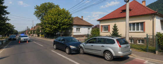 Accident pe strada Horea