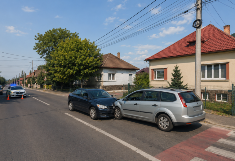 Accident în Baia Mare. Etilotestul a indicat o valoare de peste trei ori mai mare decât pragul pentru dosar penal