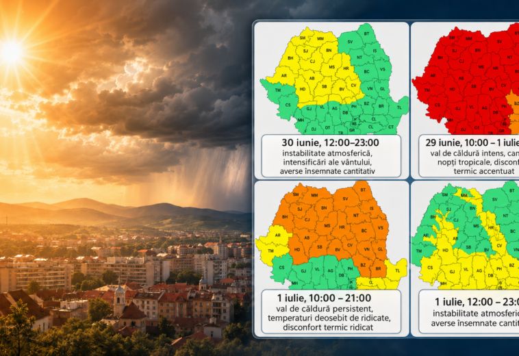 Urmează încă două zile cu temperaturi extreme și nopți tropicale. Codul roșu se prelungește în Maramureș