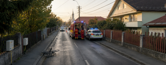 Bărbat decedat după ce a căzut de pe bicicletă