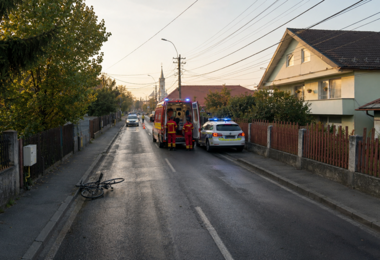 Biciclist de 73 de ani, găsit decedat după ce a căzut pe strada Industriei din Baia Mare
