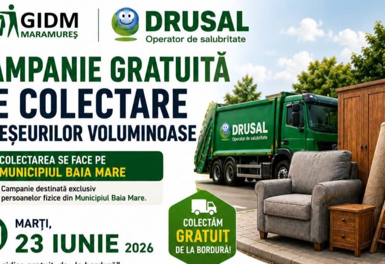 Ai mobilier vechi, saltele sau covoare de aruncat? Campanie de colectare gratuită la bordură