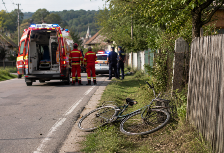 Biciclist de 81 de ani, decedat după un accident produs în Bogdan Vodă