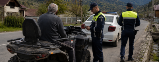 Fără permis pe ATV