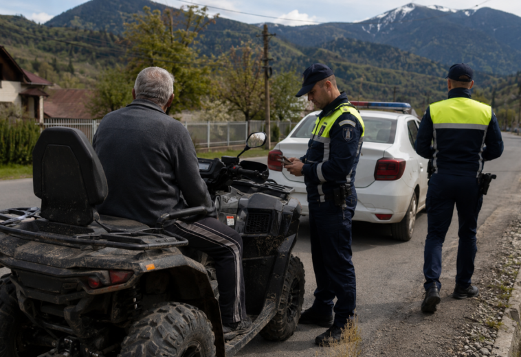 Bărbat de 70 de ani oprit cu ATV-ul în Borșa. Ar putea primii până la 5 ani închisoare