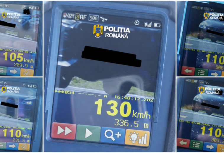 Șofer prins cu 130 km/h prin Bușag. 16 permise reținute după controale în Tăuții Măgherăuș și Seini