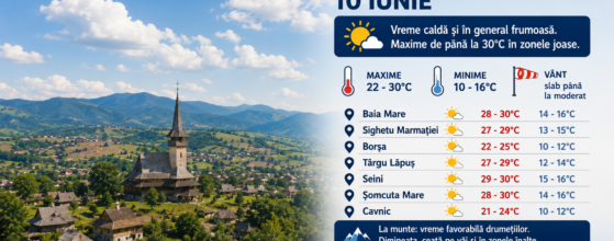 Vremea în Maramureș 10 iunie