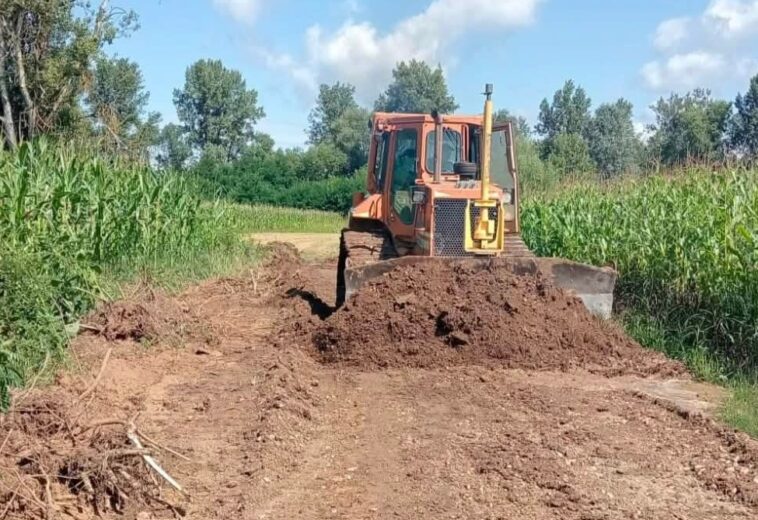 Au început lucrările la traversarea provizorie peste Lăpuș. Se pregătește drumul de acces dinspre Coltău și Mocira