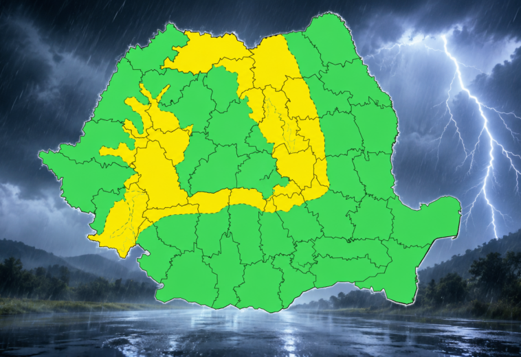 Cod galben de furtuni în Maramureș. Vremea se schimbă brusc miercuri după-amiază