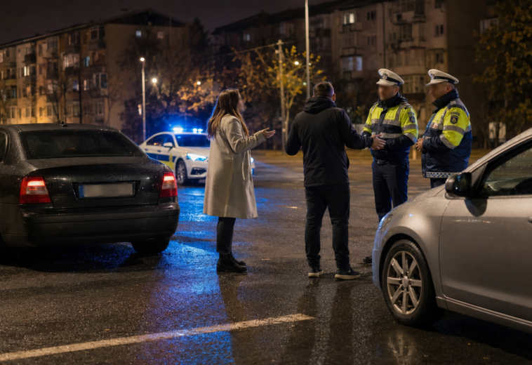 La volan, fără permis, dar deloc discretă. O ceartă în trafic a dat-o de gol pe o șoferiță din Sighet