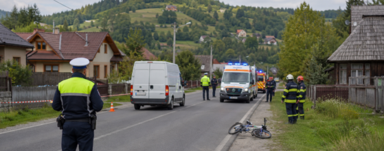 Fetiță de 6 ani, aacident mortal Vișeu de Jos
