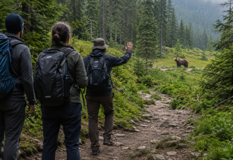 Ce faci dacă întâlnești un urs în pădure. Recomandările CJSU care pot reduce riscul unei confruntări