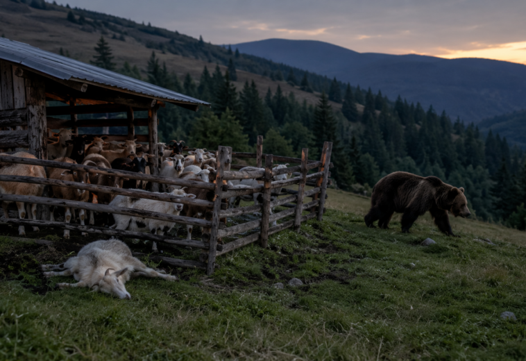Ursul de pe Dealul Berinței a sfâșiat o capră. Animalul nu a mai fost găsit