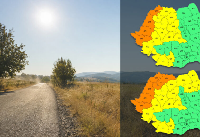 Canicula se întețește în Maramureș. Cod portocaliu și temperaturi de până la 39 de grade