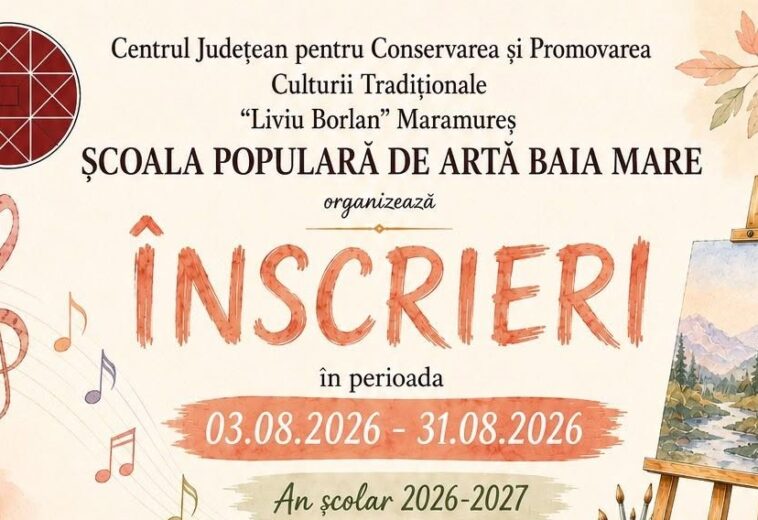 Încep înscrierile la Școala Populară de Artă Baia Mare