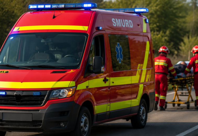 Accident cu trei mașini la Lăpușel. Intervenție în zona „Două Veverițe”